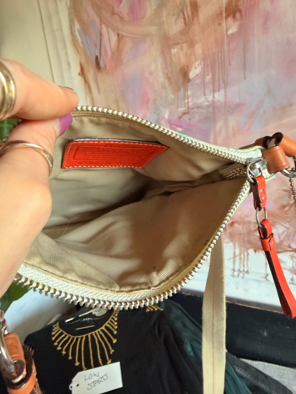 Coach Multicolor Pastel Signature Canvas Crossbody Bag - Picture 6 of 10